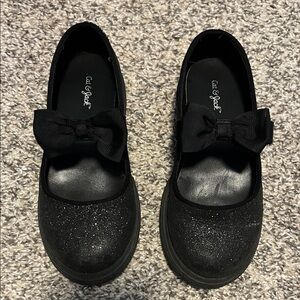 Cat & Jack Black Glitter Mary Jane Toddler Shoes